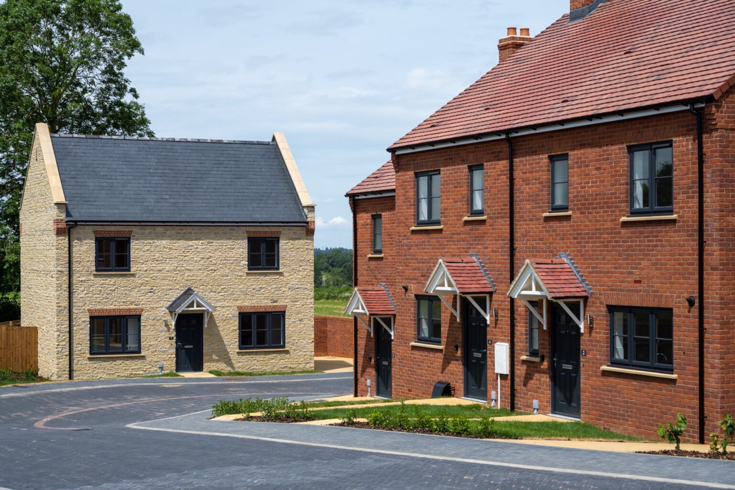 Completed affordable homes delivered by Snowdon Homes
